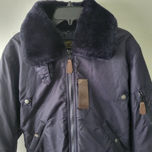 Okonkwo Military Jacket Men's Black US Air Force Logo Long Sleeve Size Medium - Picture 10 of 12